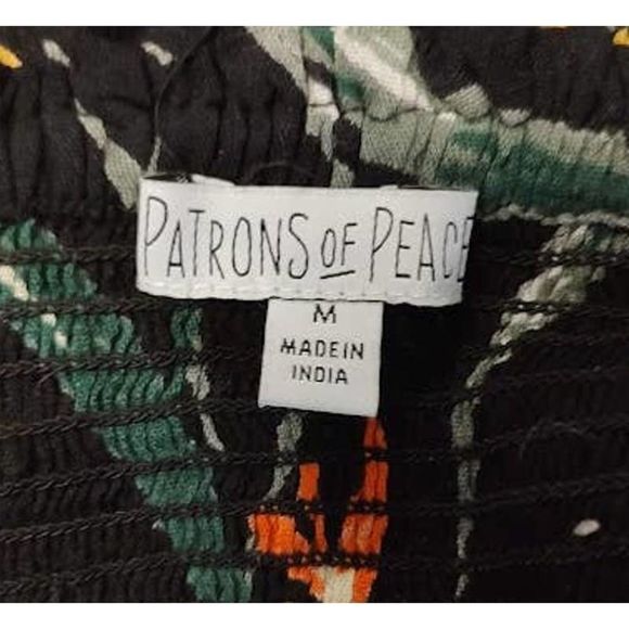 Patrons of Peace Tropical Cropped Smocked Tank Medium - Picture 6 of 7